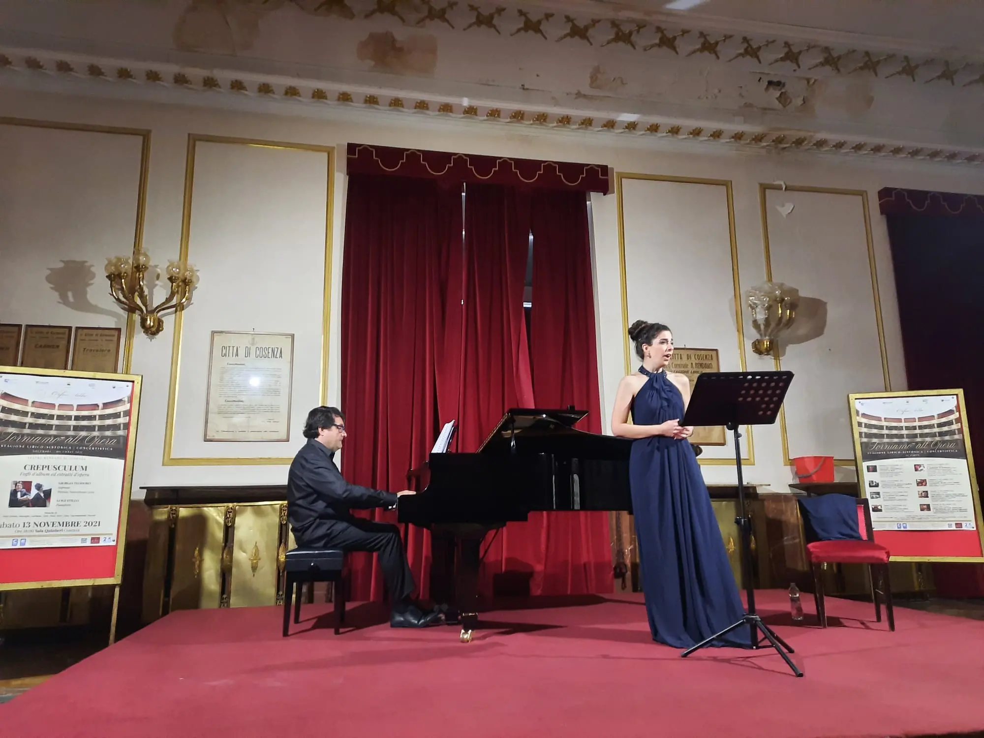 Il soprano Giorgia Teodoro e il pianista Luigi Stillo incantano al Rendano