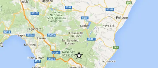 Scossa di terremoto nella notte alle falde del Pollino