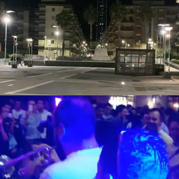 Corigliano Rossano, Piazza Le Fosse prima la movida poi... il deserto (VIDEO)