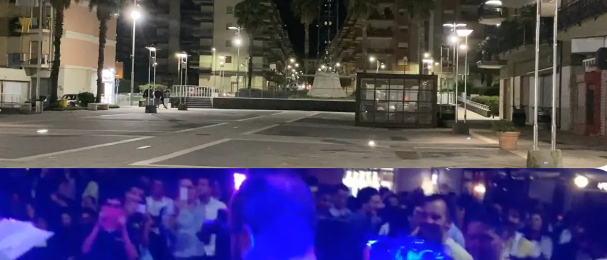 Corigliano Rossano, Piazza Le Fosse prima la movida poi... il deserto (VIDEO)