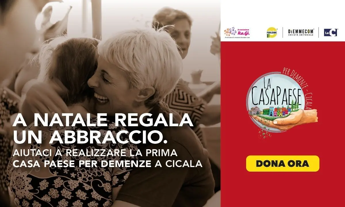 A Natale regala un abbraccio: sosteniamo insieme la Casa Paese di Cicala