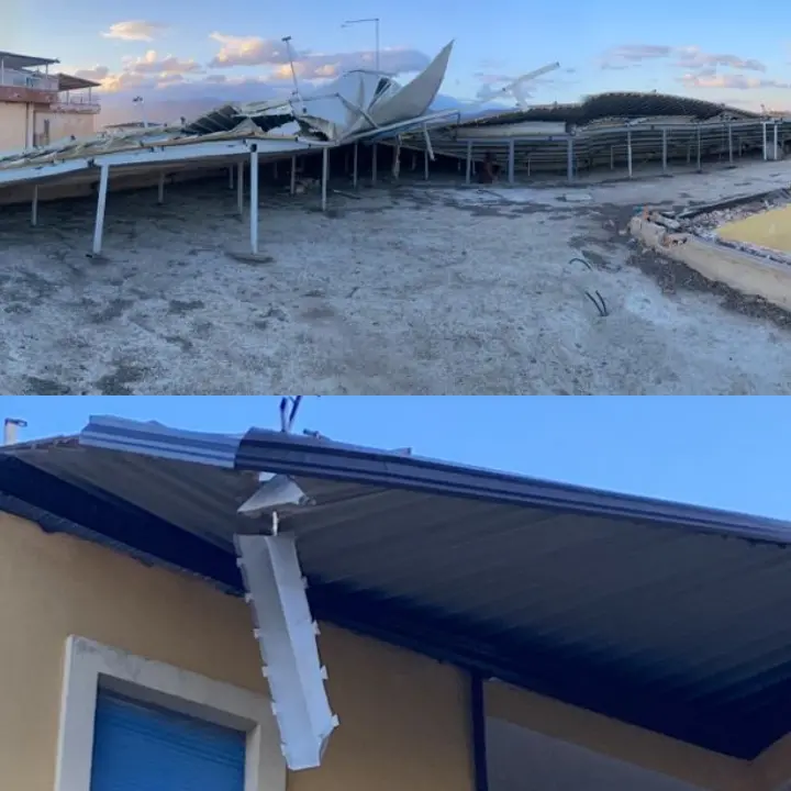 Tromba d'aria si abbatte sulla Sibaritide, danni a Schiavonea