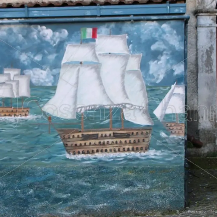 Acri, la Spedizione di Sapri in un murale realizzato in pieno centro storico