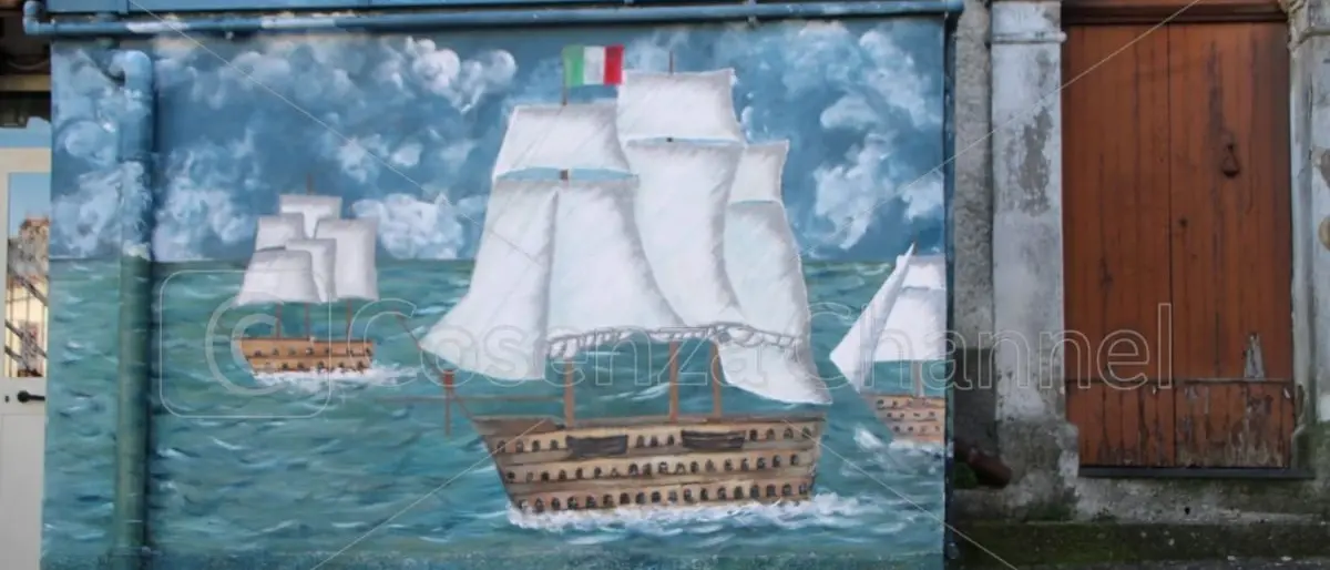 Acri, la Spedizione di Sapri in un murale realizzato in pieno centro storico