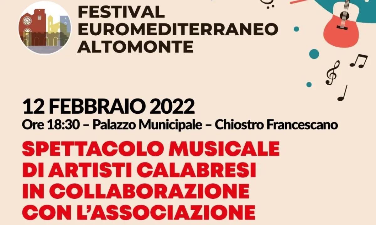 Festival Euromediterraneo di Altomonte, si riparte in presenza (e in sicurezza)