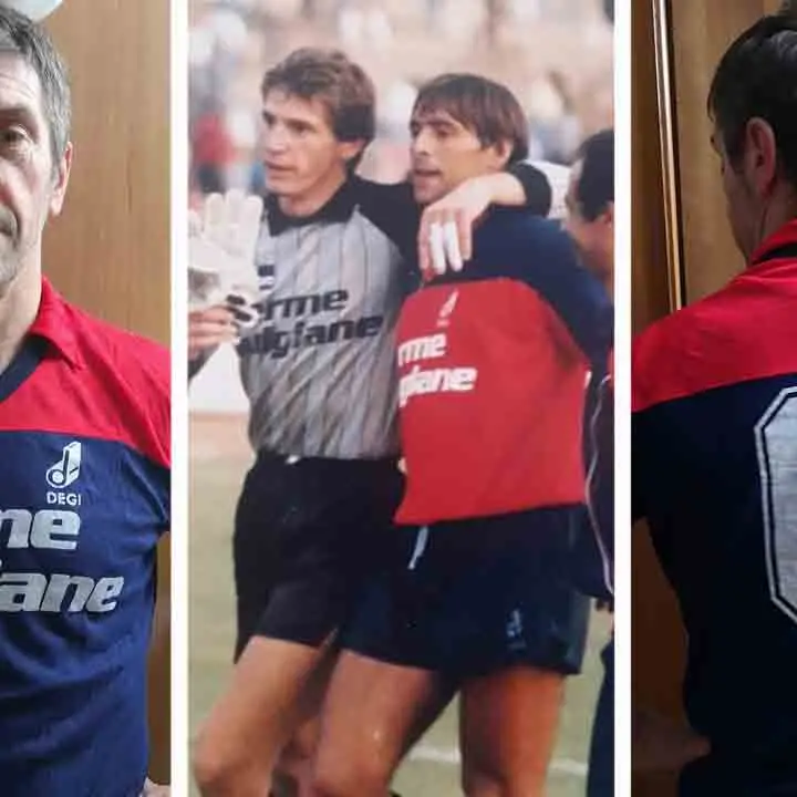 Maglie storiche del Cosenza per Bergamini, successo per le aste di Simoni