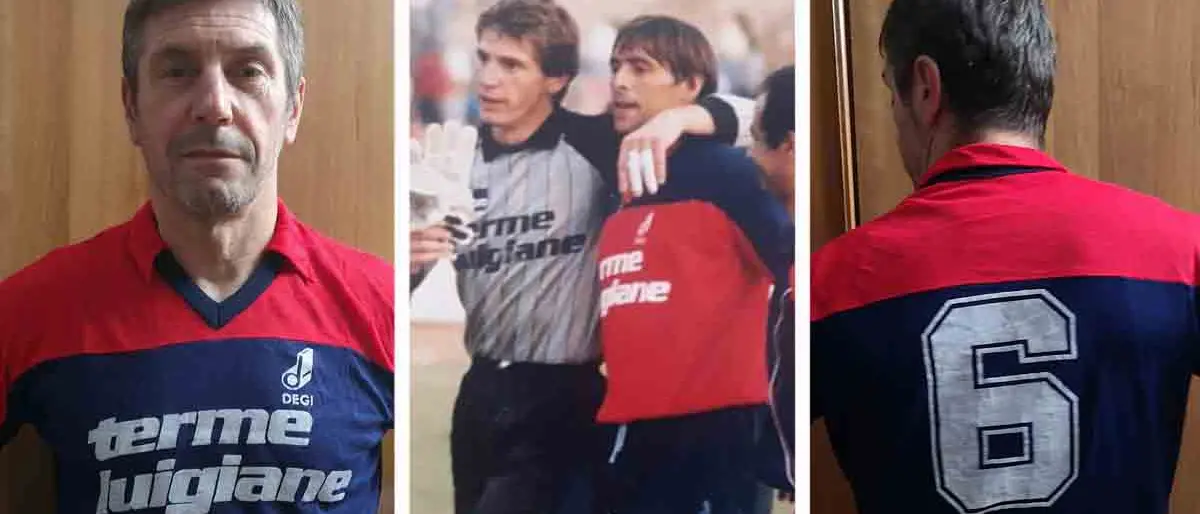 Maglie storiche del Cosenza per Bergamini, successo per le aste di Simoni