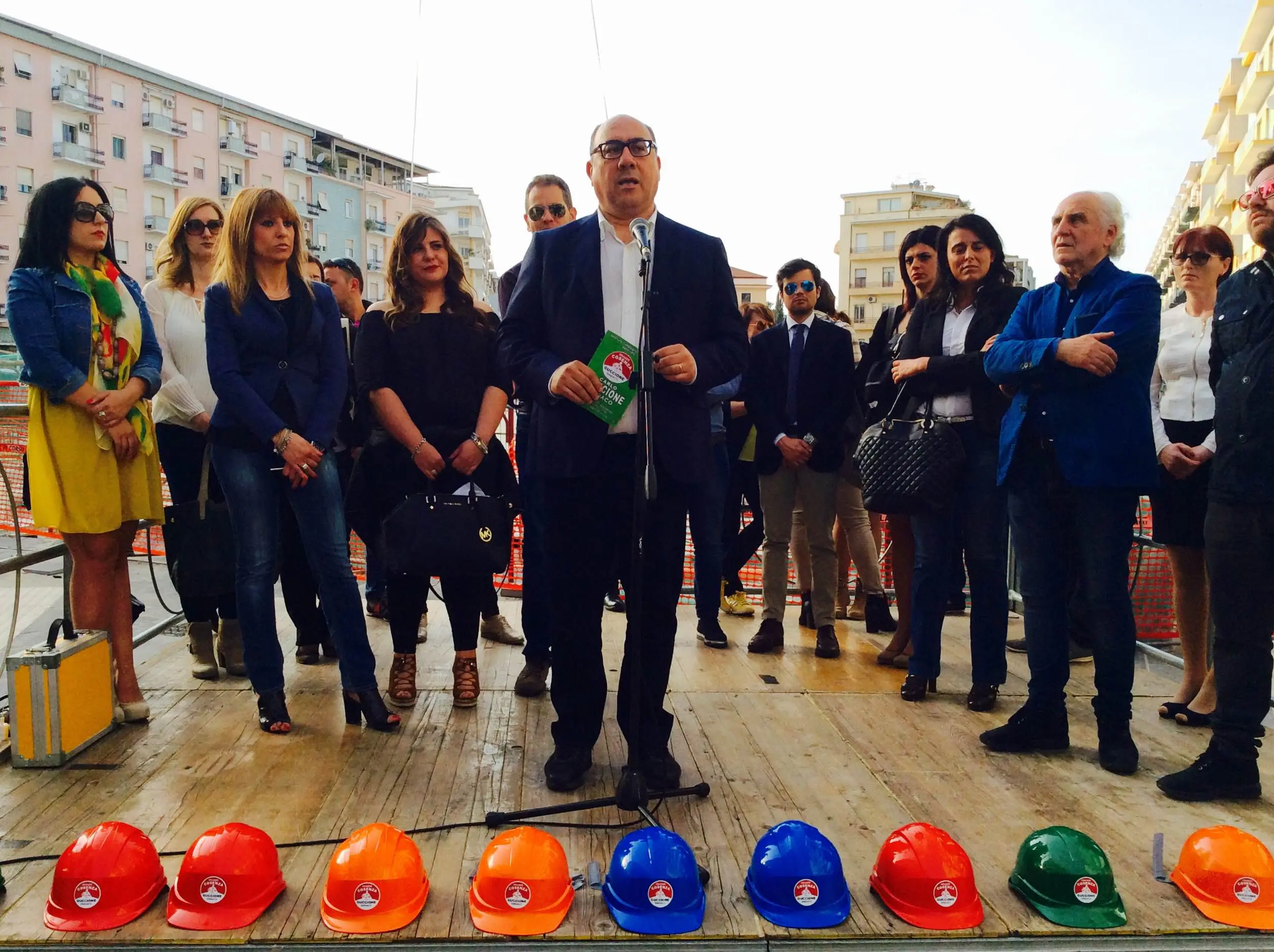 AMMINISTRATIVE 2016 | Guccione a piazza Bilotti: «Sarà il polmone verde della città»