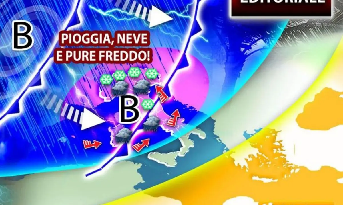 Meteo, tornano freddo, pioggia e neve su tutta l'Italia