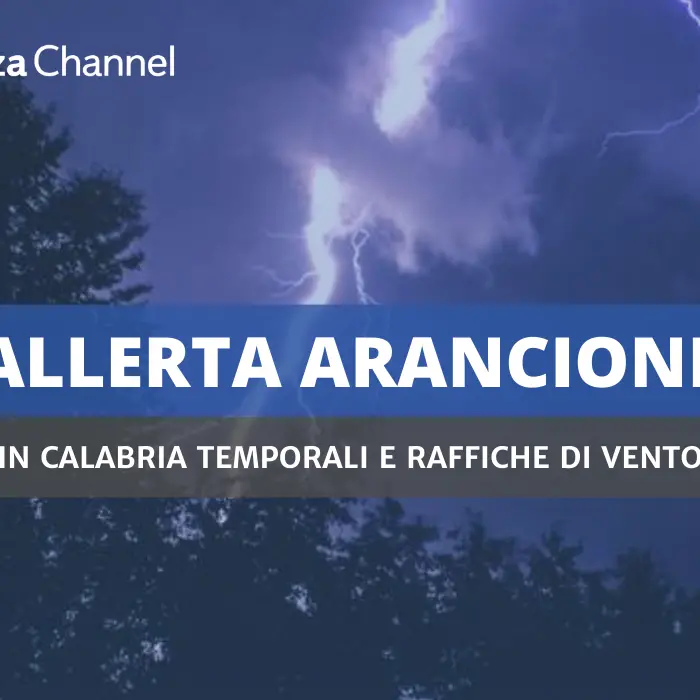 Maltempo, domani allerta arancione in Calabria: in arrivo forti temporali e raffiche di vento