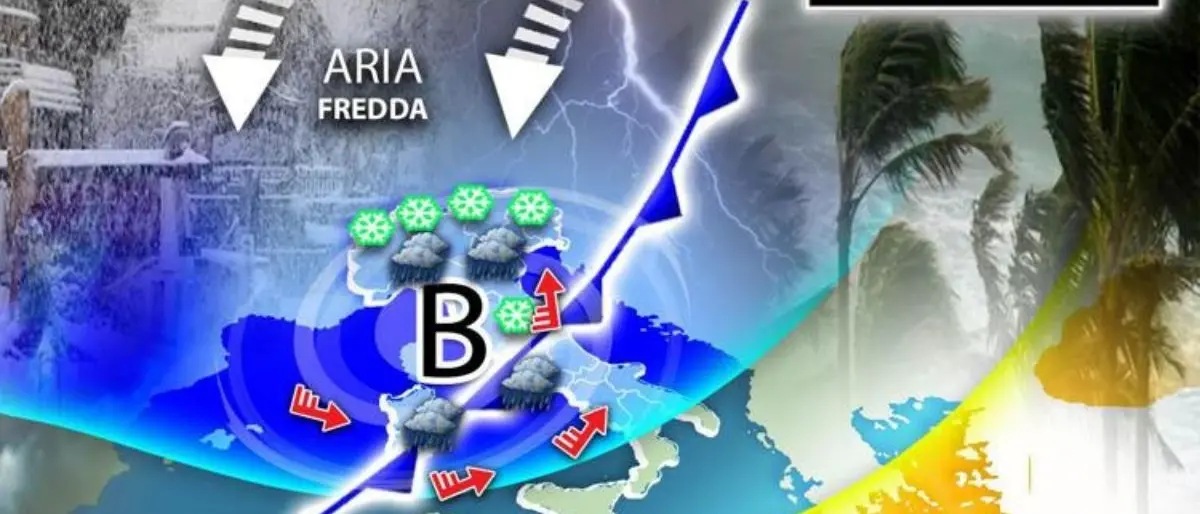 Meteo, in Italia weekend di maltempo con freddo, pioggia e neve