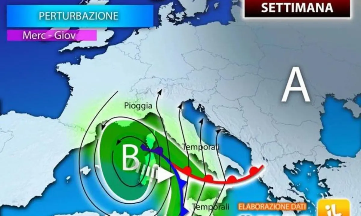 Meteo, in Italia arriva la pioggia: drastico calo delle temperature