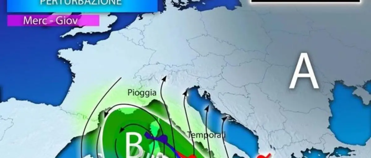 Meteo, in Italia arriva la pioggia: drastico calo delle temperature