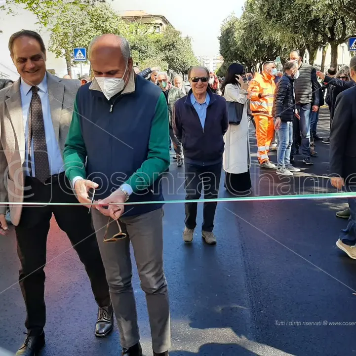 Riapertura di via Roma, Covelli: «Girare e muoversi per Cosenza ora sarà un piacere»