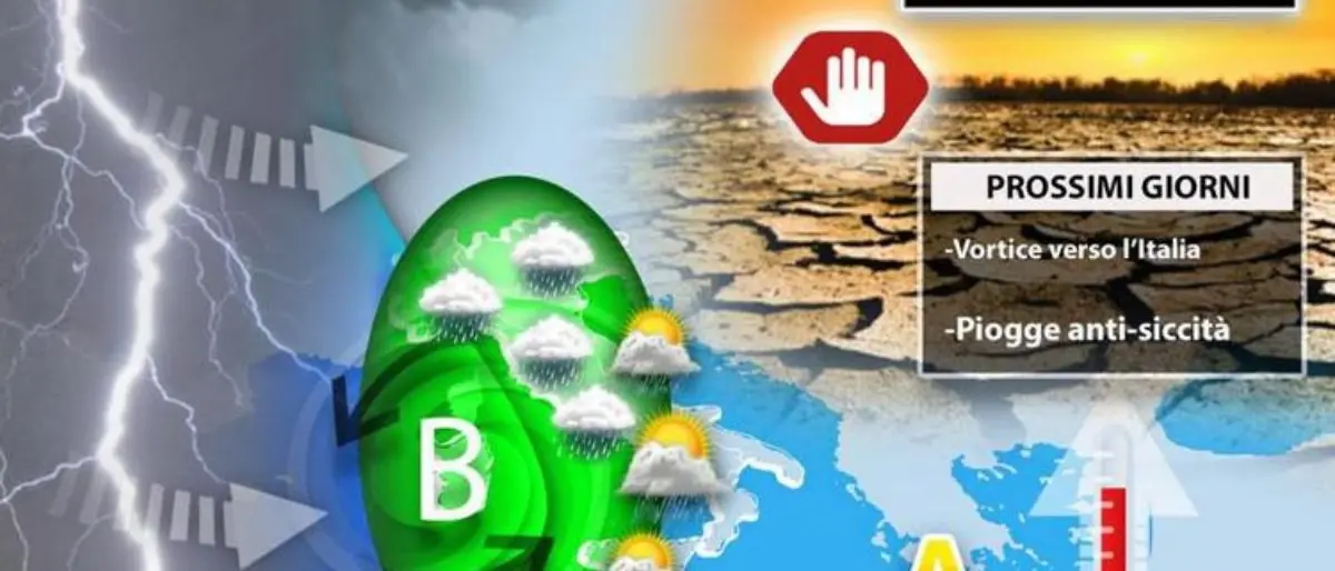 Meteo, in Italia è in arrivo un vortice ciclonico che porterà delle piogge