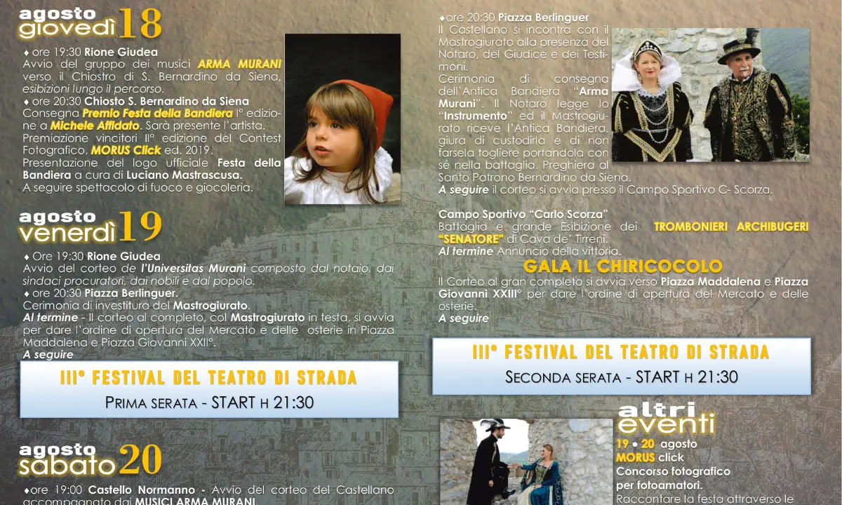 Storia, fede, leggenda: torna la Festa della Bandiera di Morano Calabro