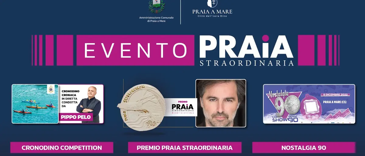 Eventi, con Beppe Convertini un premio a chi ha reso Praia “Straordinaria”