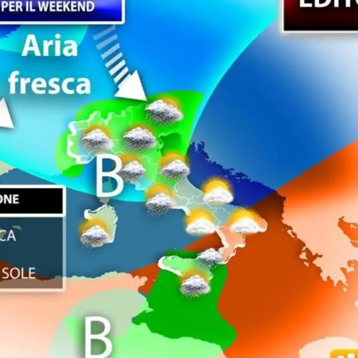 Meteo, sarà un weekend caratterizzato da fresco, sole e rovesci