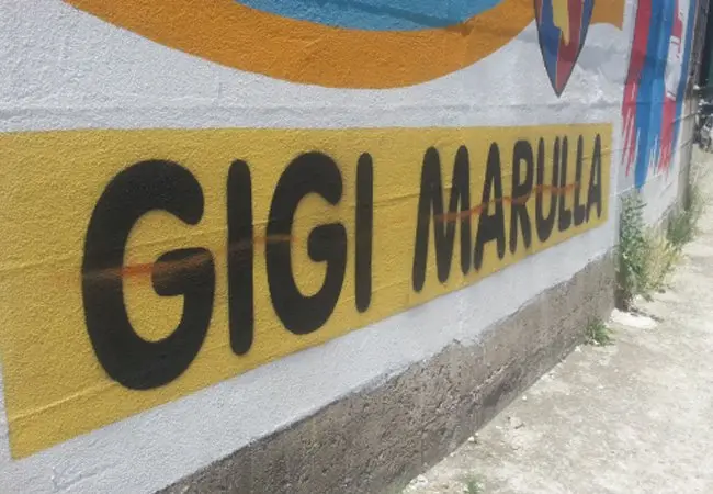 Oltraggio al murales di Gigi Marulla