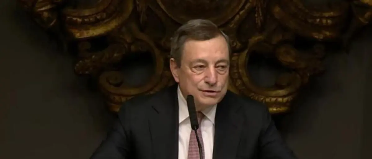 Draghi: «La Russia non è più Golia, serve tavolo per pace»