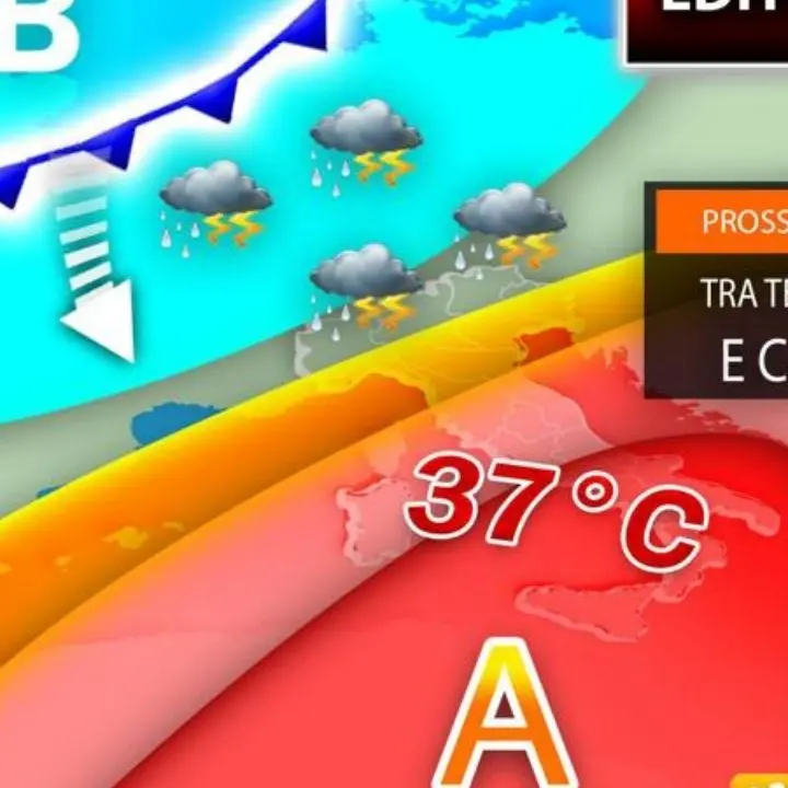 Meteo, Italia divisa in due: temporali al Nord, sole e caldo al Sud