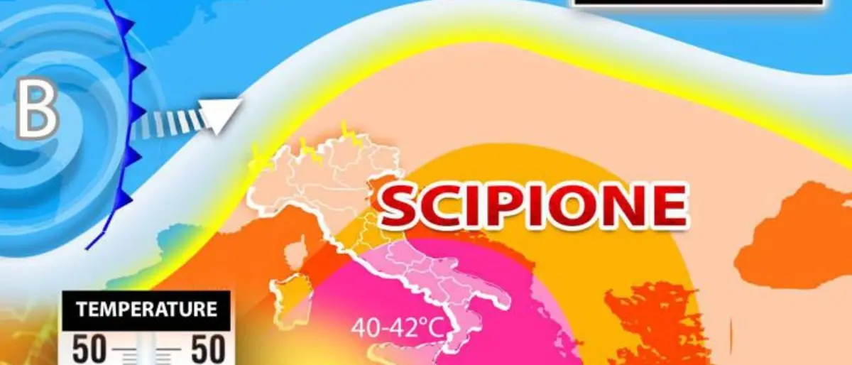 Meteo, l'anticiclone Scipione conquista l'Italia: temperature roventi