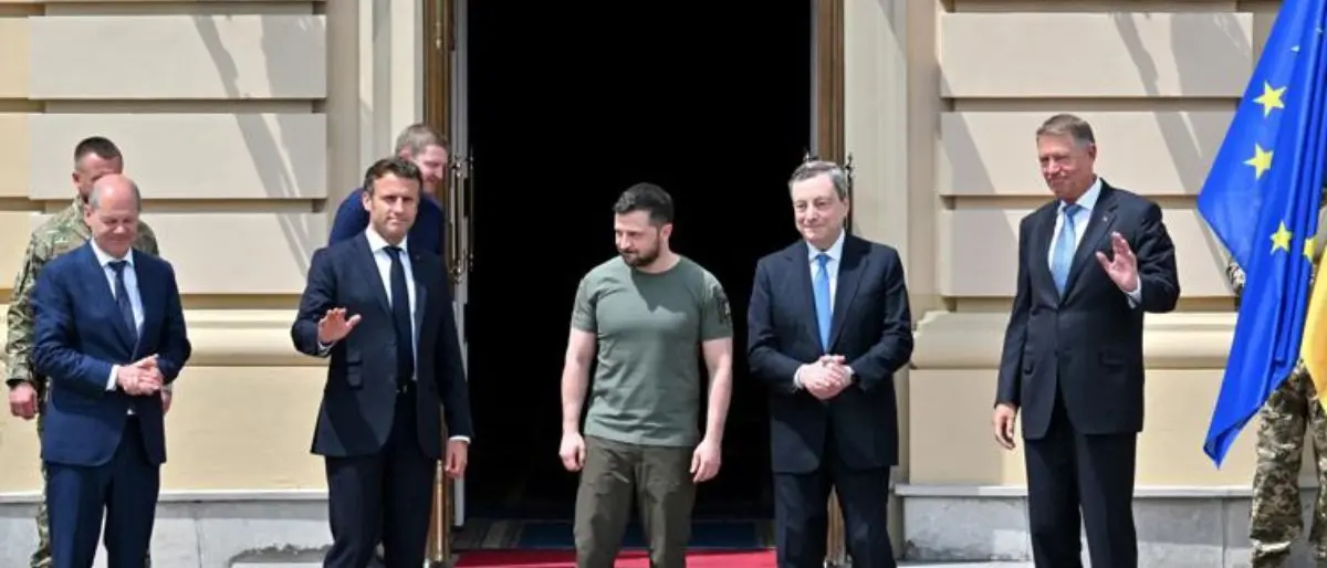 Draghi, Macron e Scholz a Kiev: incontro con Zelensky