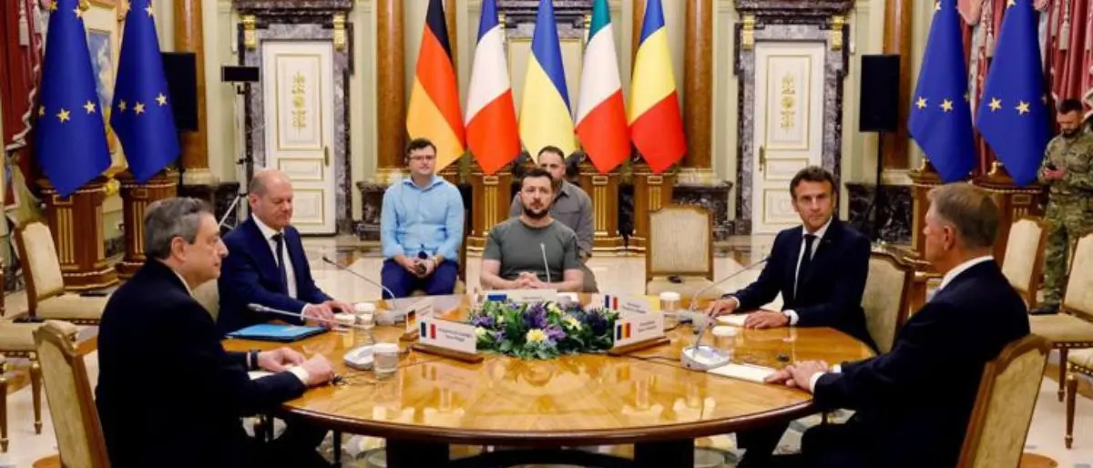 Draghi a Kiev: «L'Italia vuole l'Ucraina nell'Unione Europea»