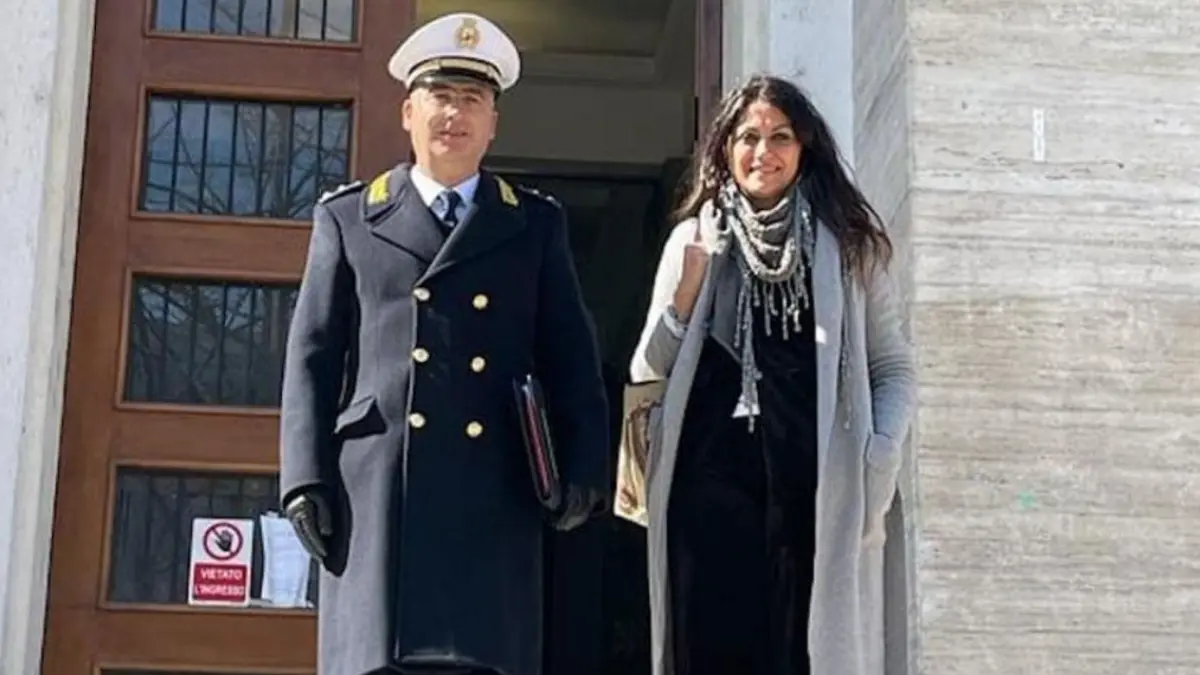 Rosario Marano in una foto datata con l\\'ex presidente della Provincia di Cosenza Rosaria Succurro