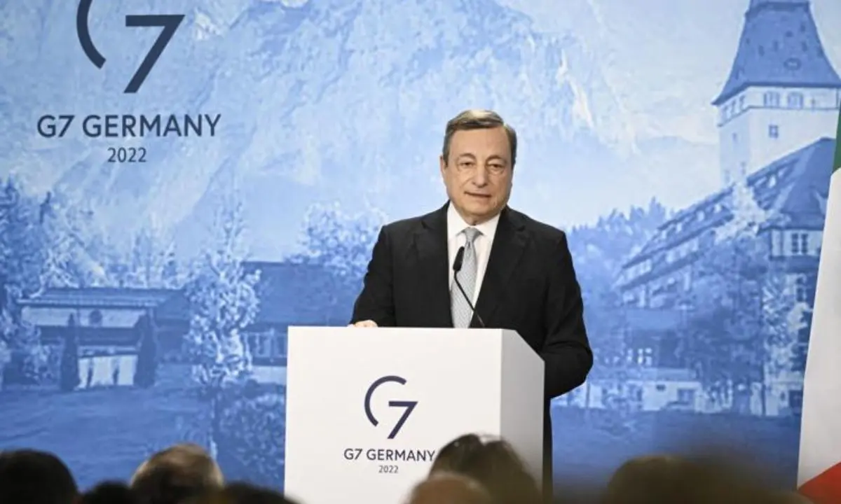 Draghi: «Il G7 in Germania è stato un successo. Grande unità sull'Ucraina»