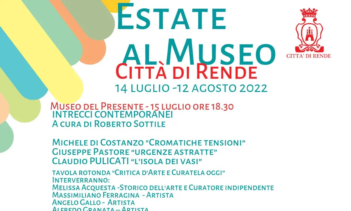 Rende, un'estate d'arte tra mostre ed eventi