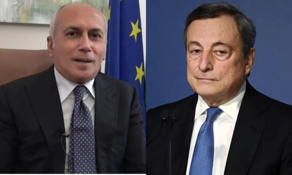 Franz Caruso pronto a firmare l'appello per convincere Mario Draghi a rimanere alla guida di Palazzo Chigi