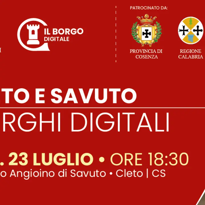 Cleto e Savuto, primi borghi digitali turistici della Calabria
