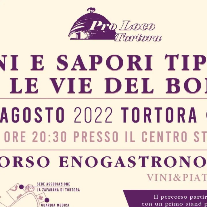 Tortora, due giorni di vini e sapori per le vie del centro storico