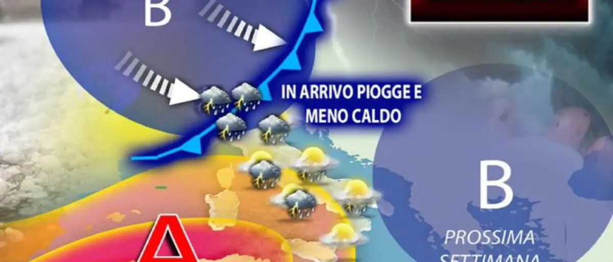 Meteo, in Italia farà meno caldo: in arrivo piogge e temporali