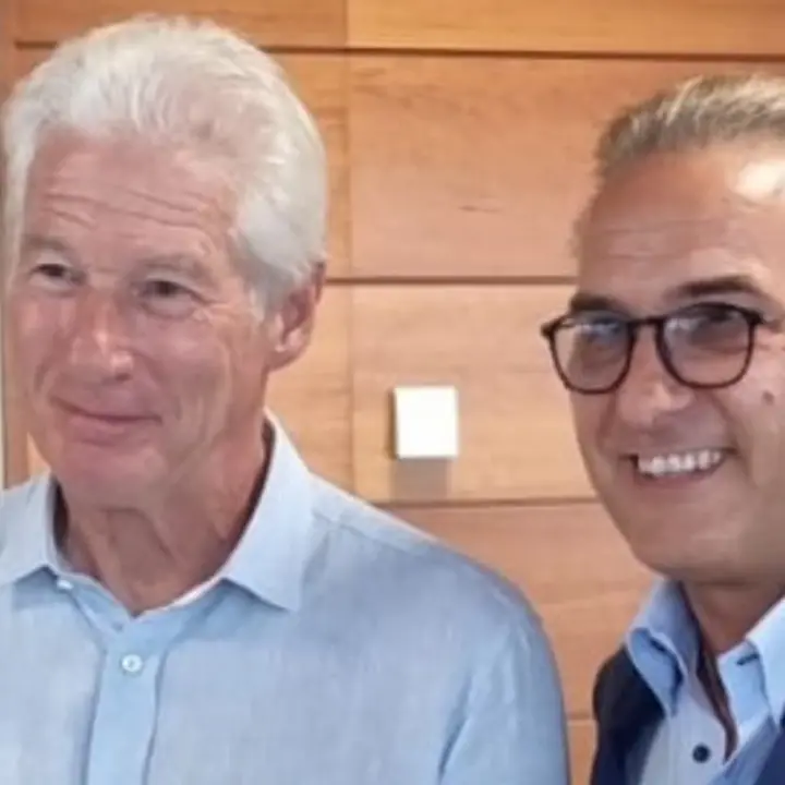 Richard Gere in Calabria: sketch con il Maestro Spadafora