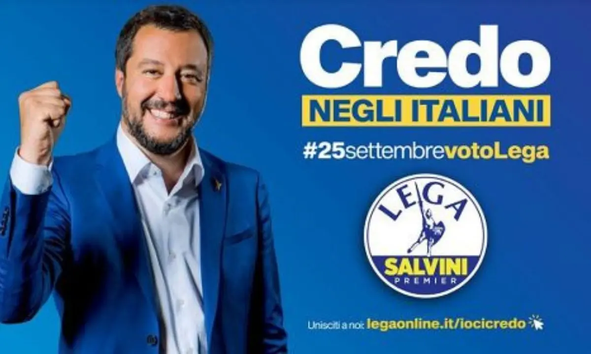 Elezioni 2022, ecco \"Credo\": lo slogan della campagna elettorale di Matteo Salvini