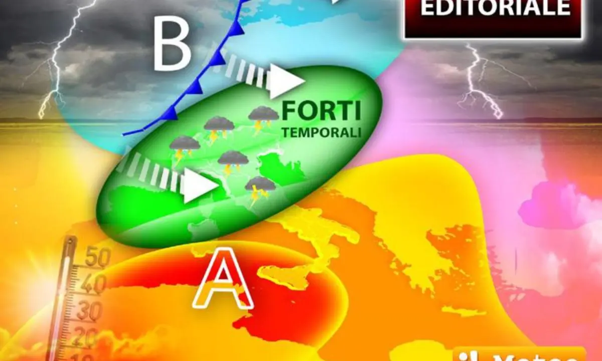 Meteo, Italia spaccata in due fra nubifragi e caldo africano