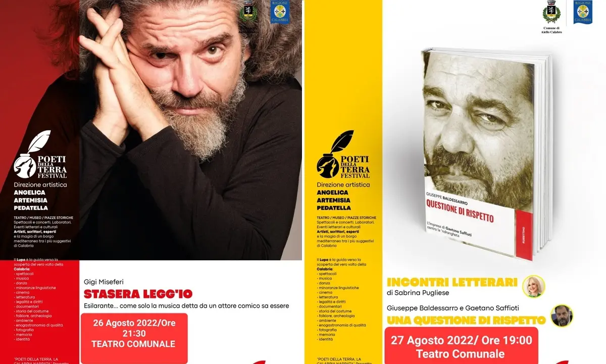 Aiello Calabro, Miseferi e Baldessarro protagonisti della rassegna \"Poeti della terra\"
