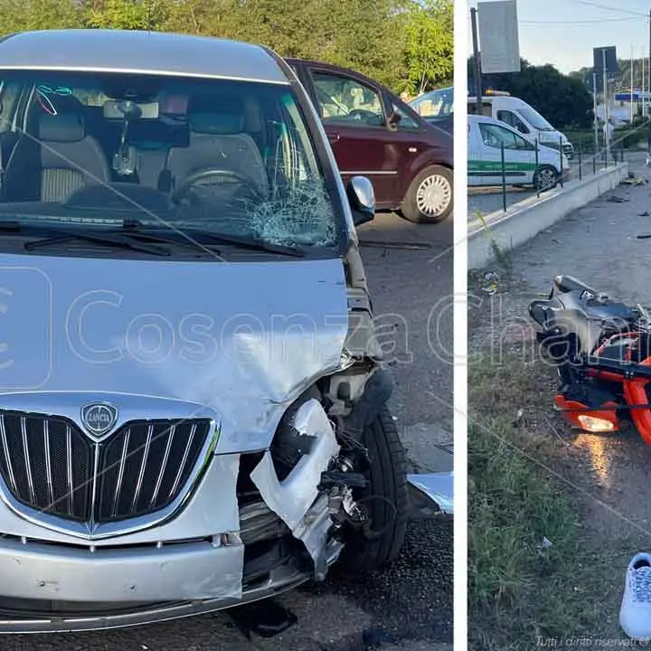 Amputata la gamba al centauro ferito in un incidente a Rende: è ancora in pericolo di vita