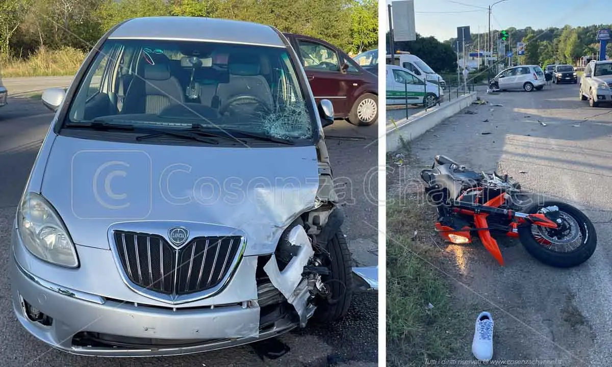 Amputata la gamba al centauro ferito in un incidente a Rende: è ancora in pericolo di vita