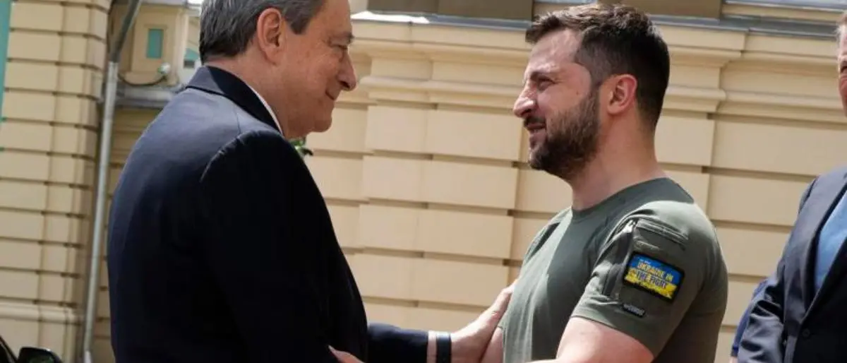 Draghi rassicura Zelensky: «Pieno sostegno dell'Italia a Kiev»