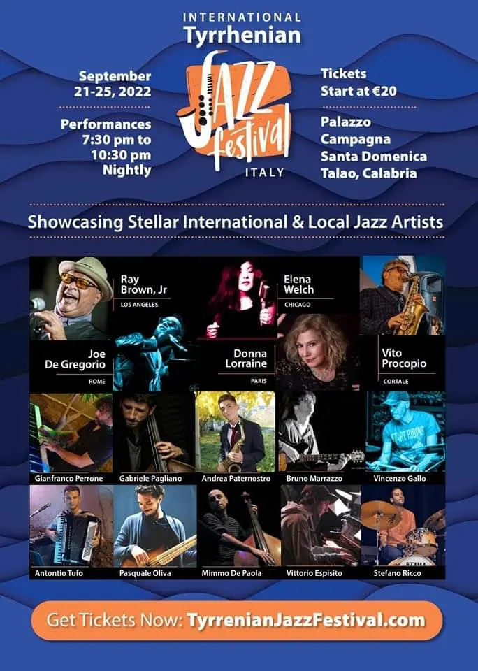 Santa Domenica Talao, tutto pronto per la prima edizione del Tyrrhenian Jazz Festival Italy