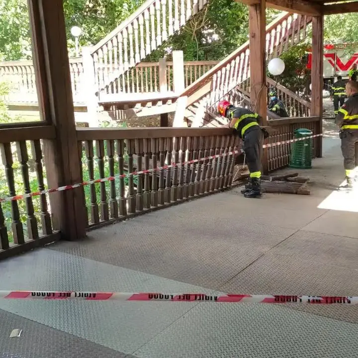 Roma, crollo al Globe Theatre al termine di uno spettacolo