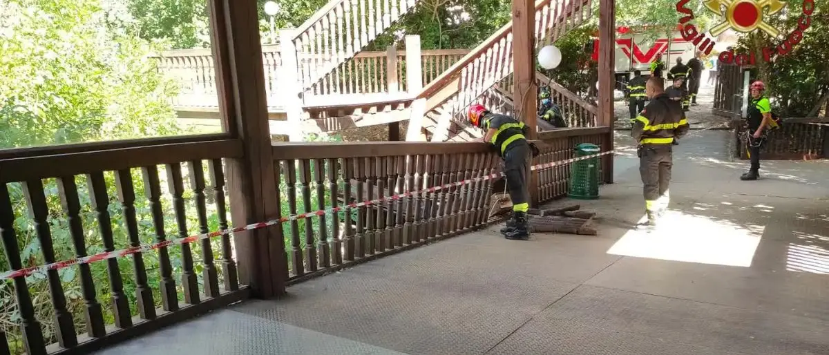 Roma, crollo al Globe Theatre al termine di uno spettacolo