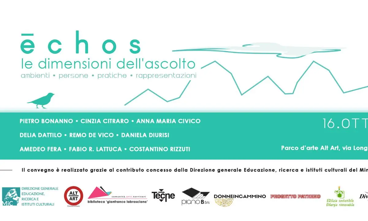 \"Ēchos\", le dimensioni dell'ascolto: il 16 ottobre al Parco d'arte Alt Art di Rende