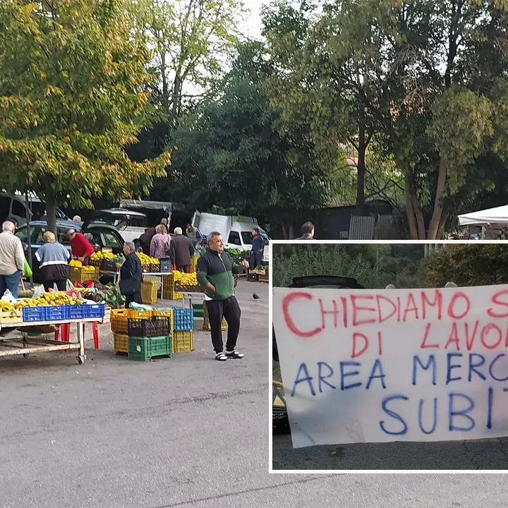 Cosenza, piazzati forzatamente a Via Asmara dei banchetti per i contadini