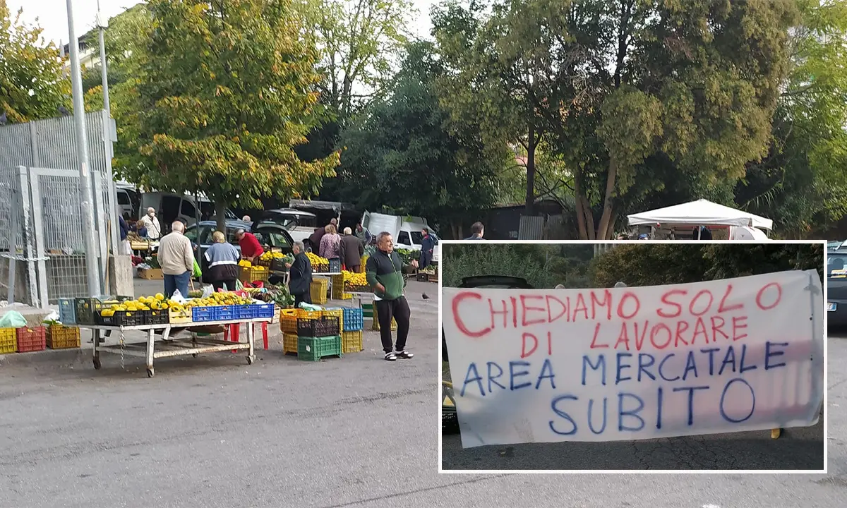 Cosenza, piazzati forzatamente a Via Asmara dei banchetti per i contadini