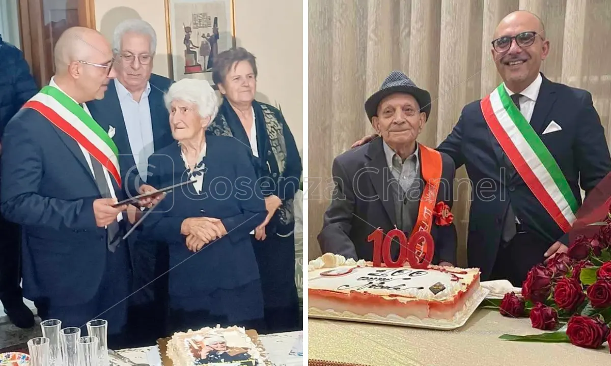 Acri in festa per un \"buon compleanno\" da record: spente 200 candeline