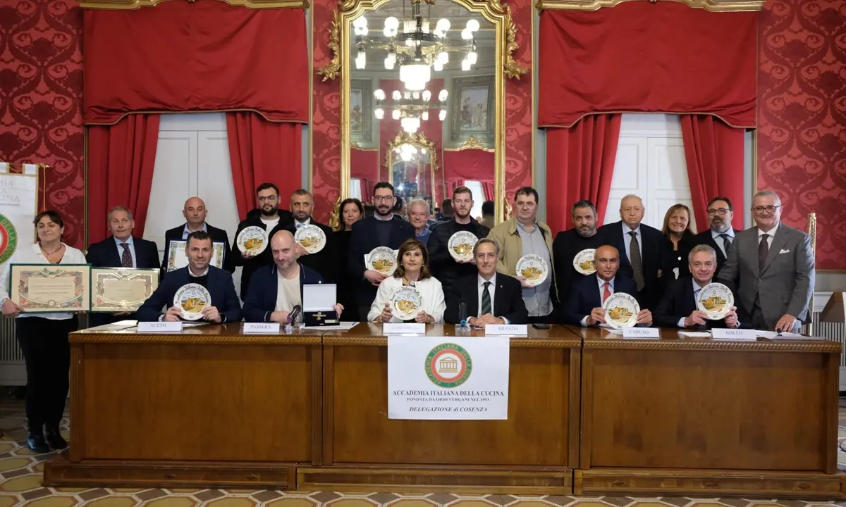 L'Accademia italiana della Cucina premia le eccellenze cosentine: quattro i riconoscimenti